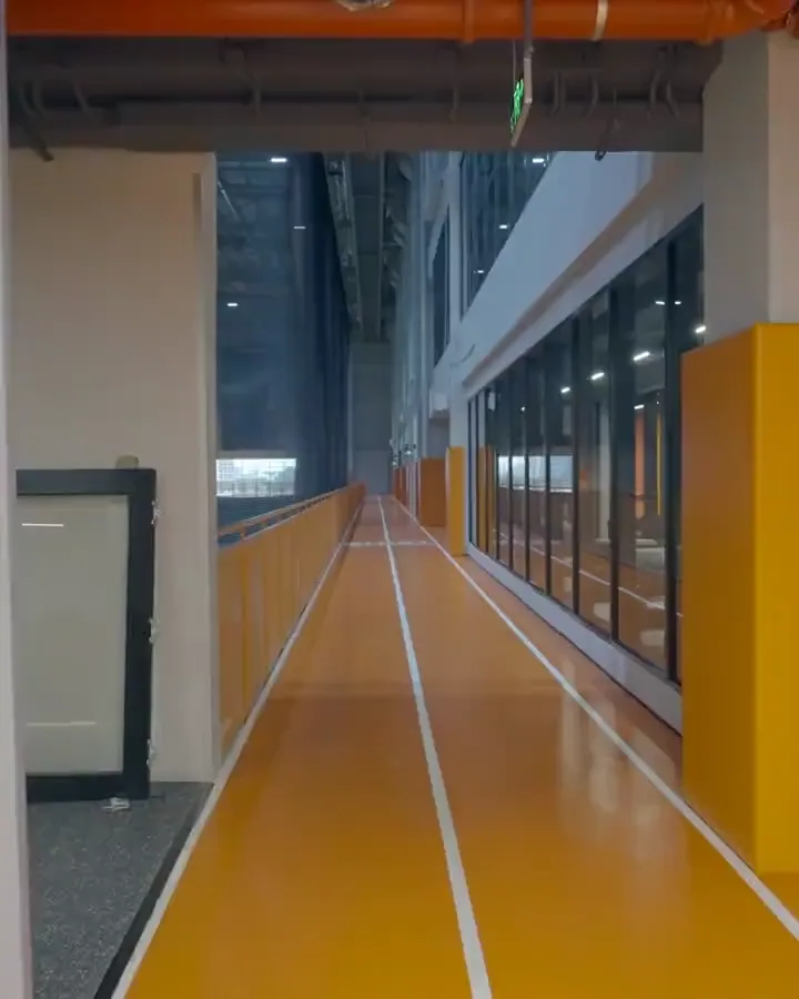 The indoor running track